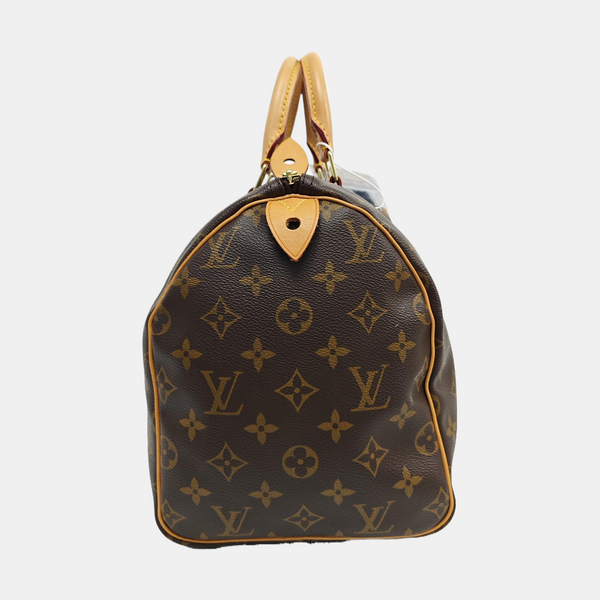 SPEEDY 30 Monogram Coated Canvas Brown