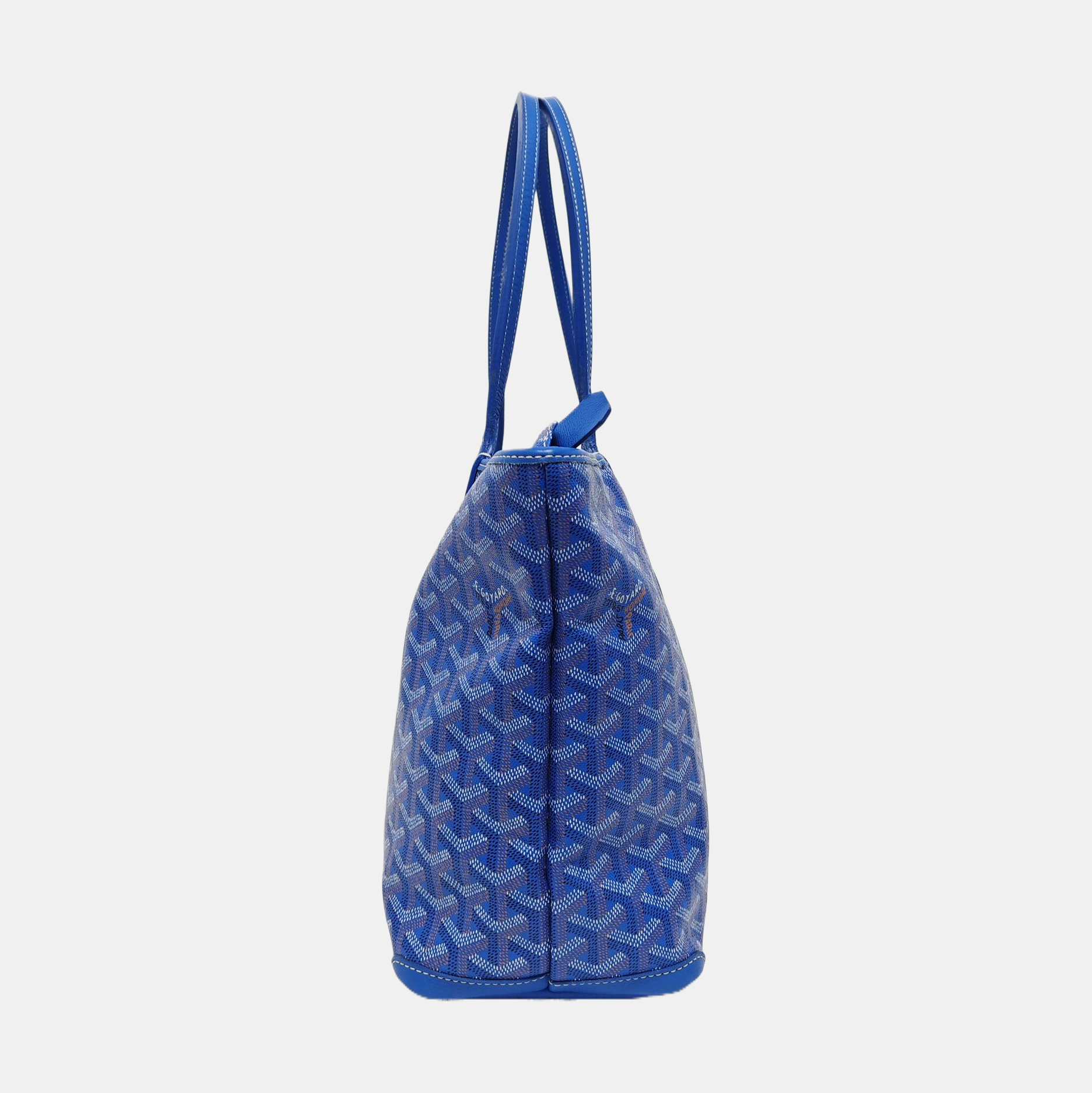 Authenticated pre-owned  Saint Louis PM Coated Canvas Blue - Tote Bag at Looply