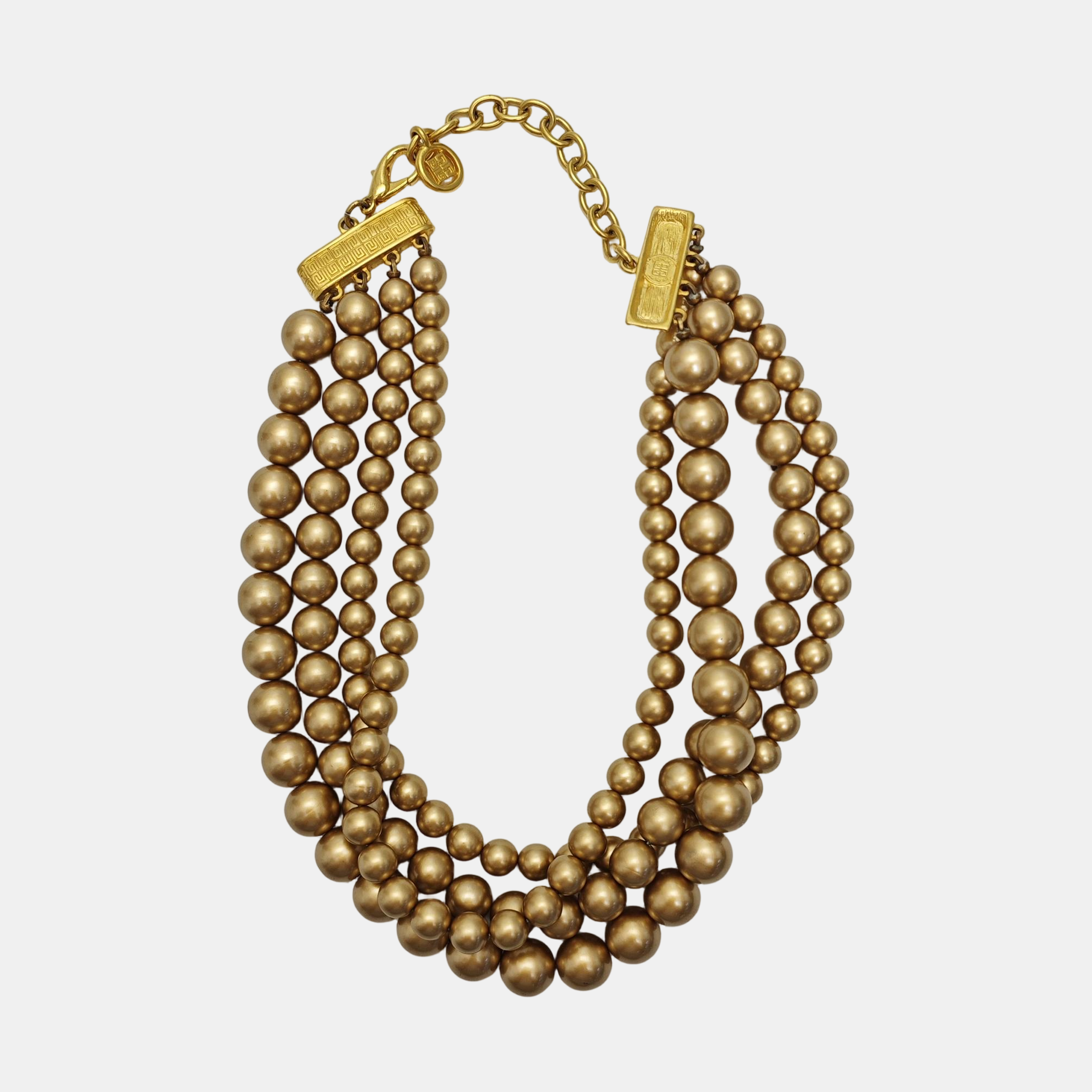 Faux Pearl Gold Necklace