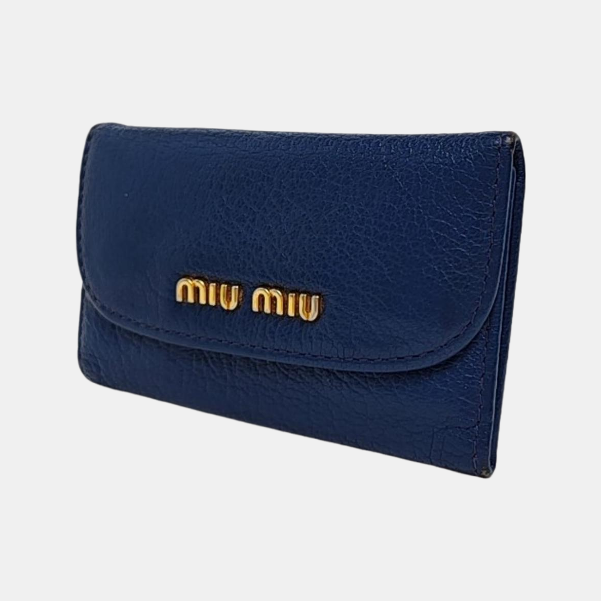 Calfskin Key Pouch Blue