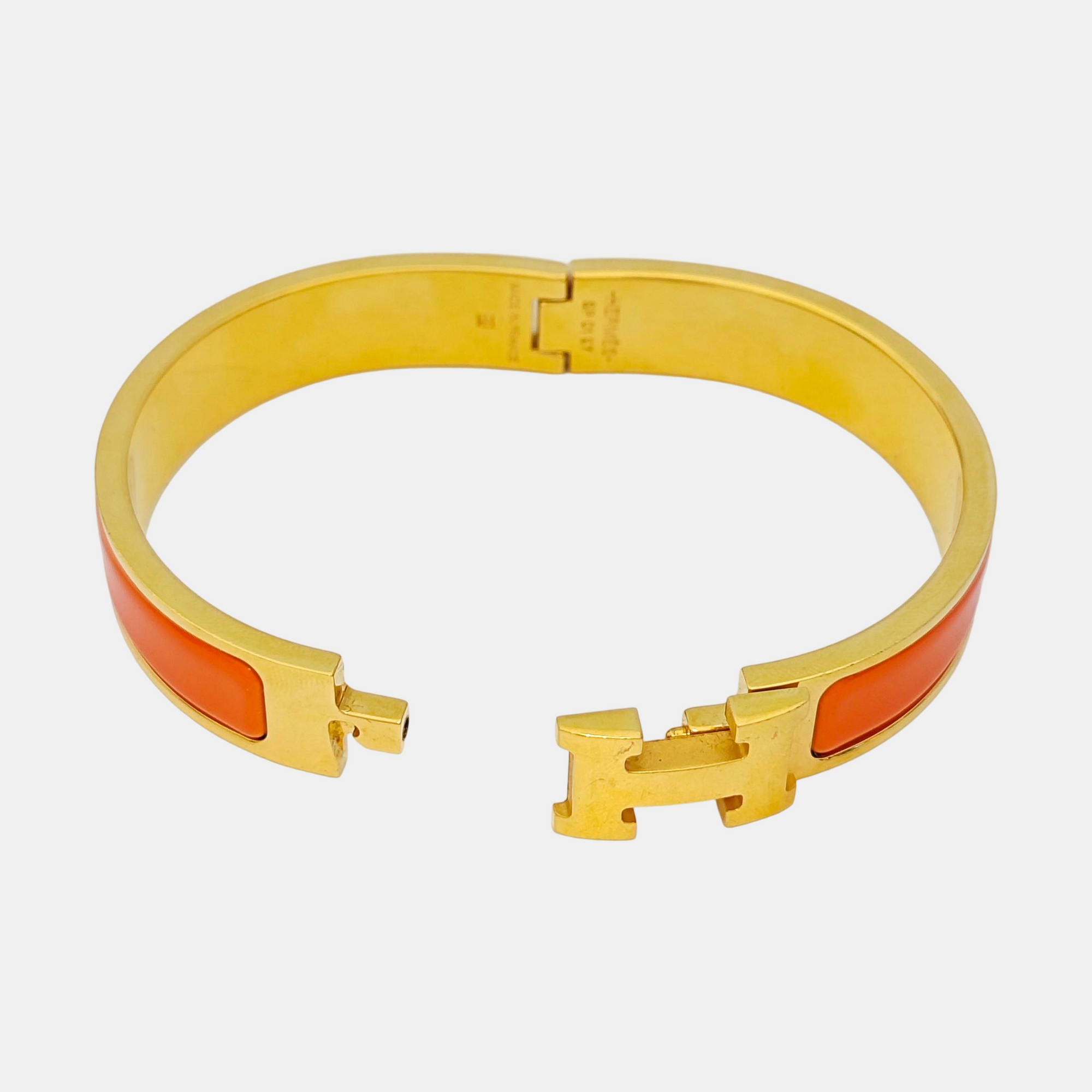 Clic H Metal Gold Bangle