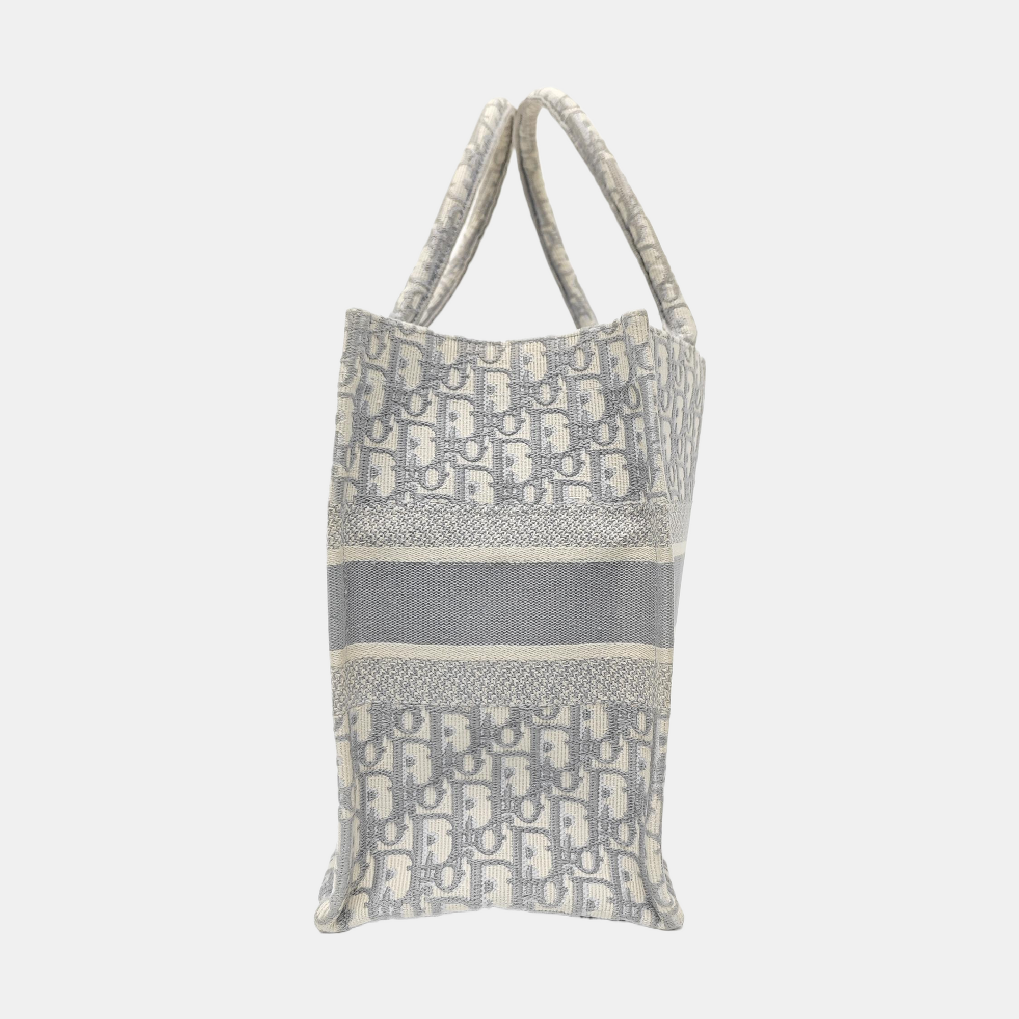 Book Tote Medium Oblique Canvas Gray