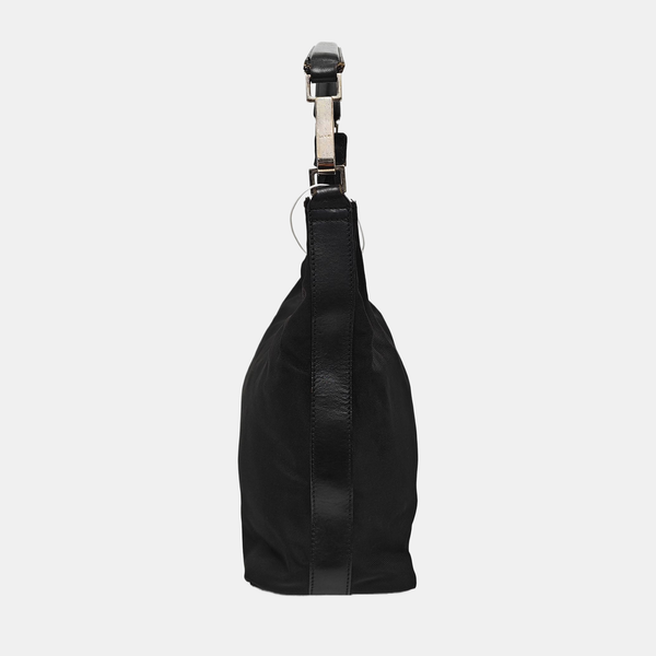 Fabric Top Handle Bag Black