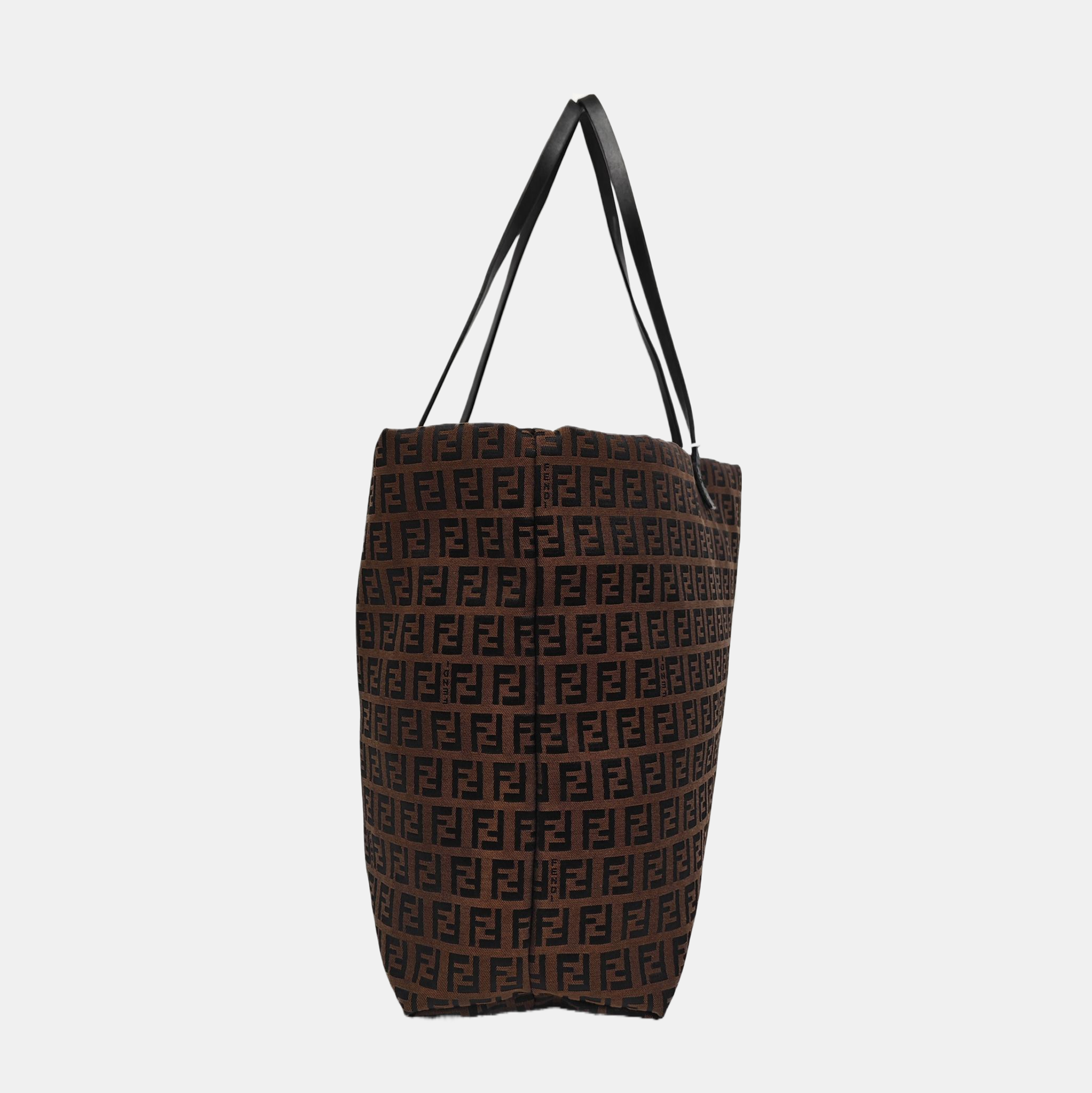 Canvas Top Handle Bag Brown