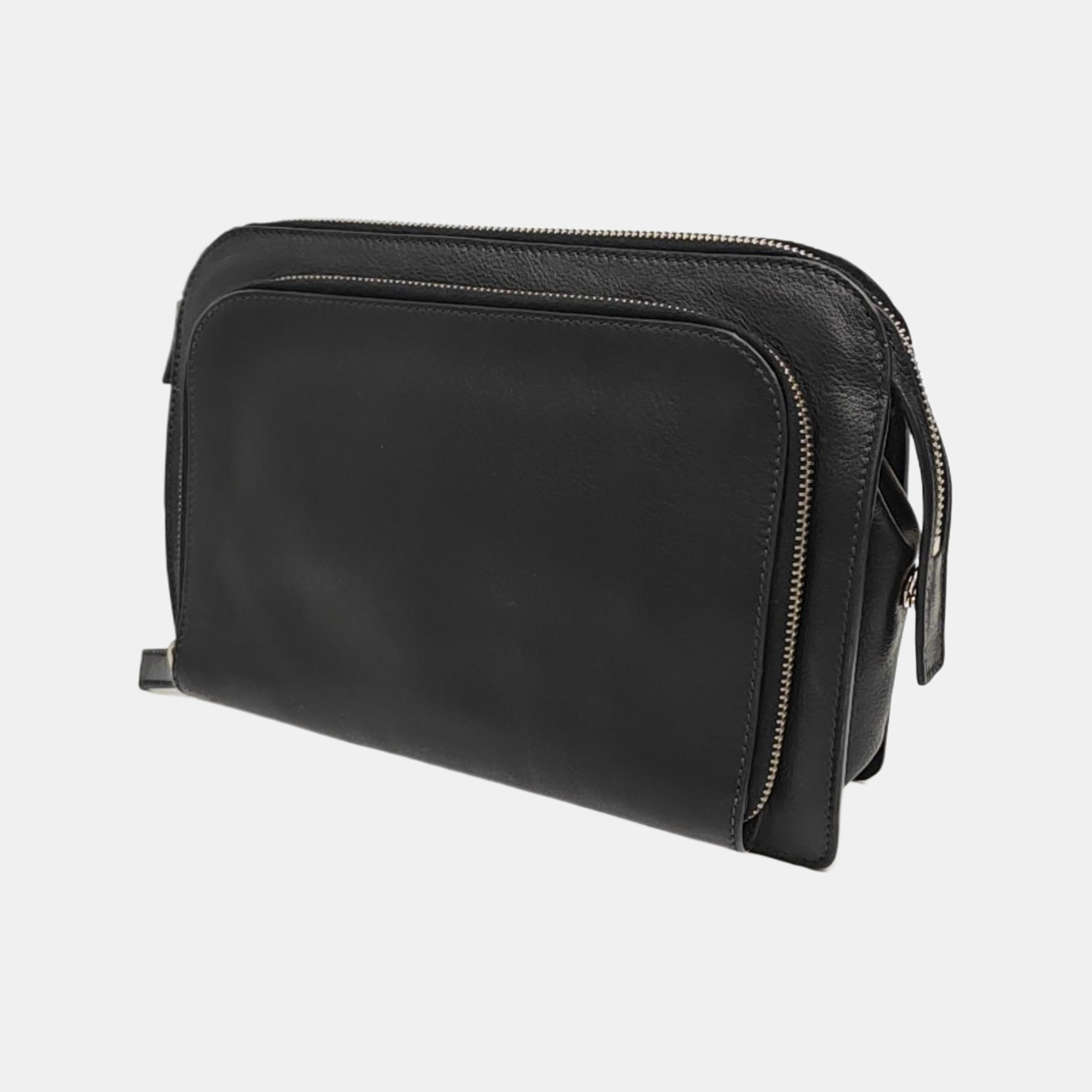 Calfskin Clutch Black