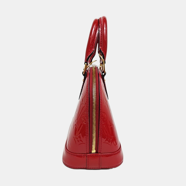 ALMA BB Monogram Patent Leather Red