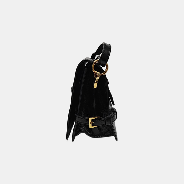 Calfskin Crossbody Bag Black