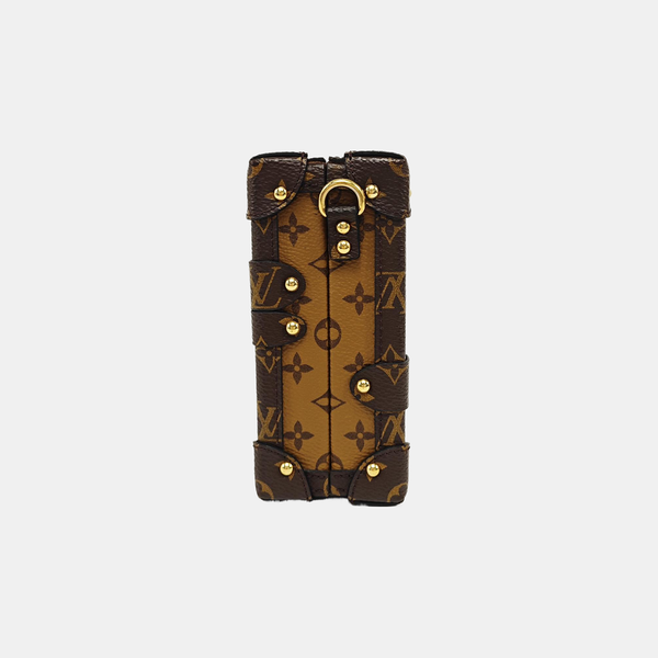PETITE MALLE Monogram Coated Canvas Brown