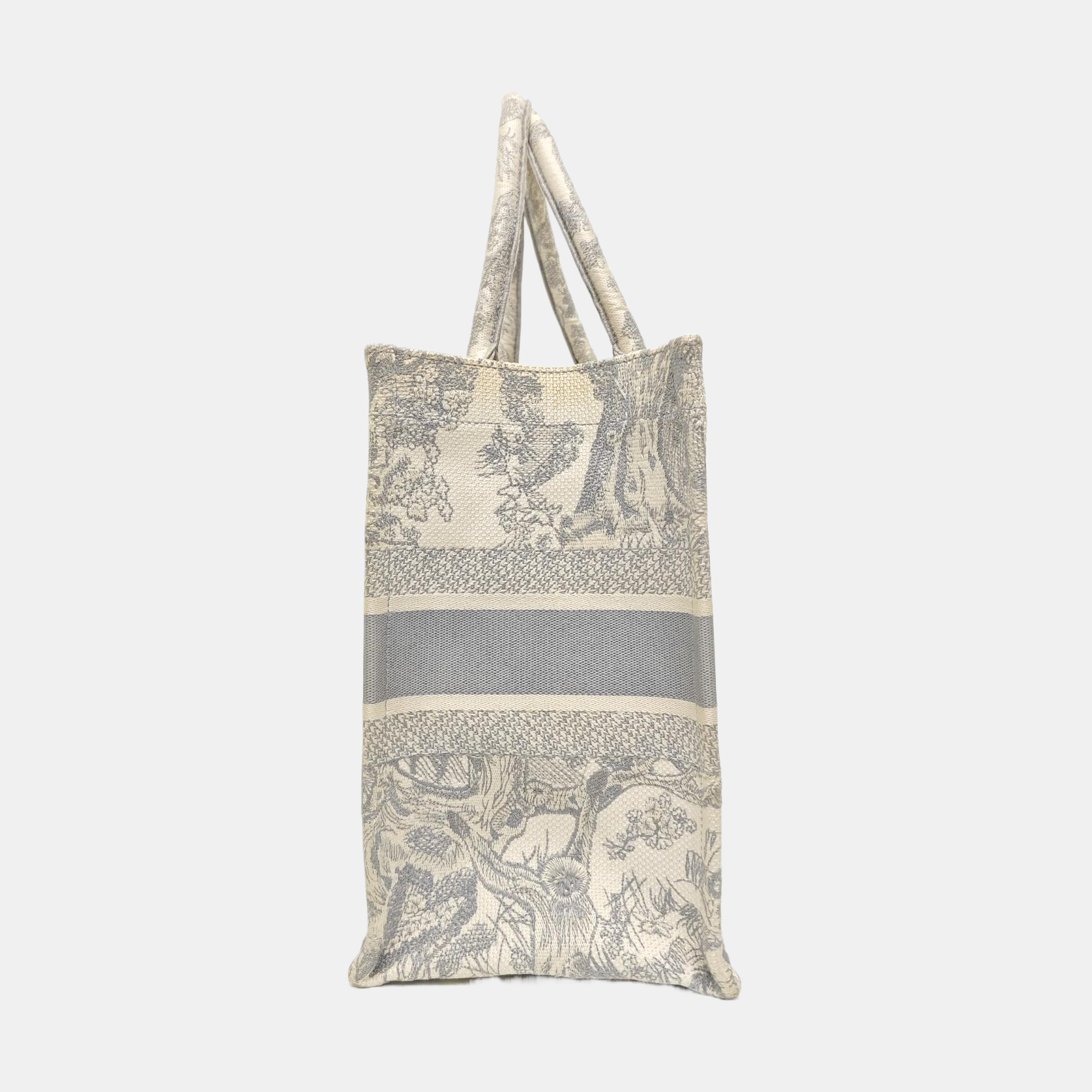 Book Tote Medium Fabric Gray