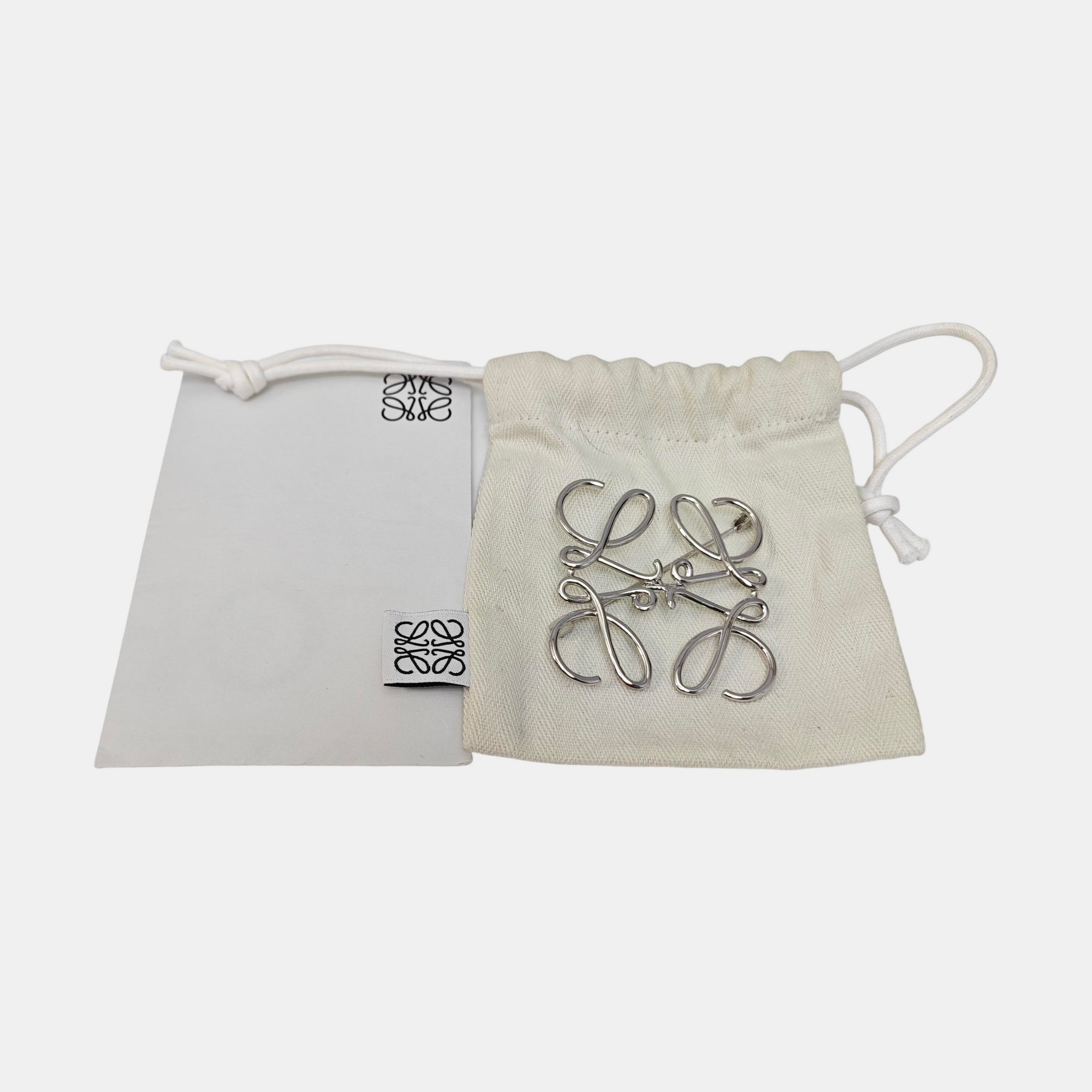 Anagram Metal Silver Brooch