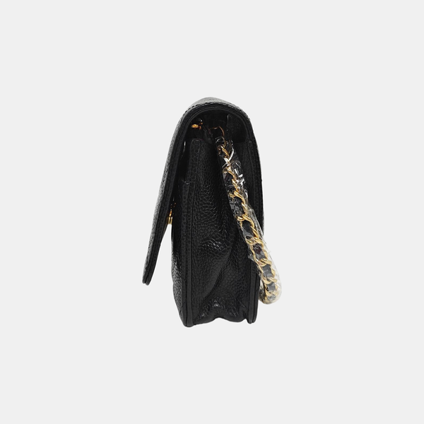 WOC Quilted Grained Calfskin Black