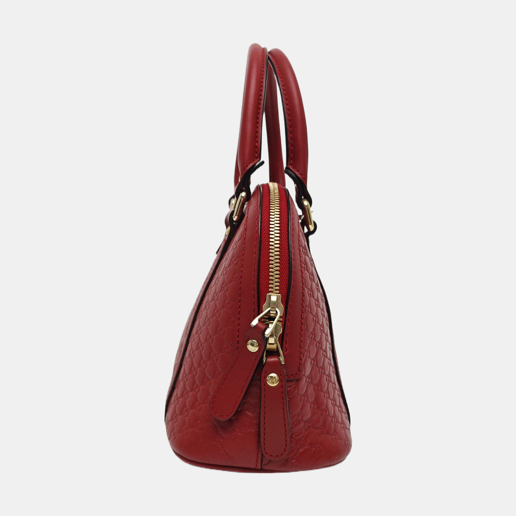 Microguccissima Monogram Calfskin Red