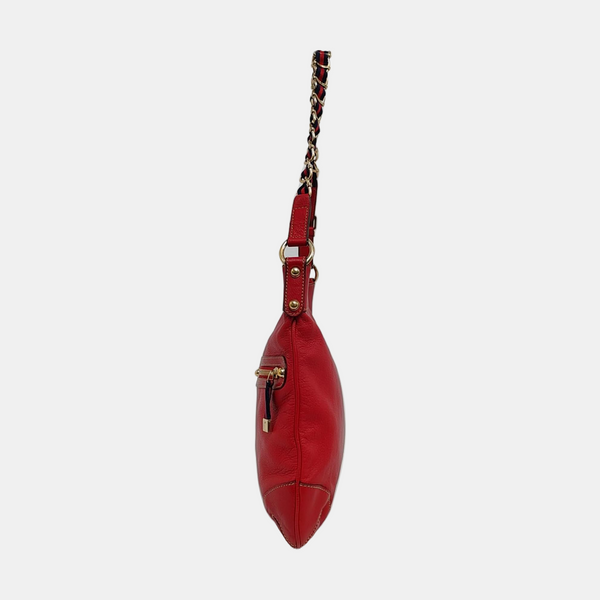 Calfskin Shoulder Bag Red