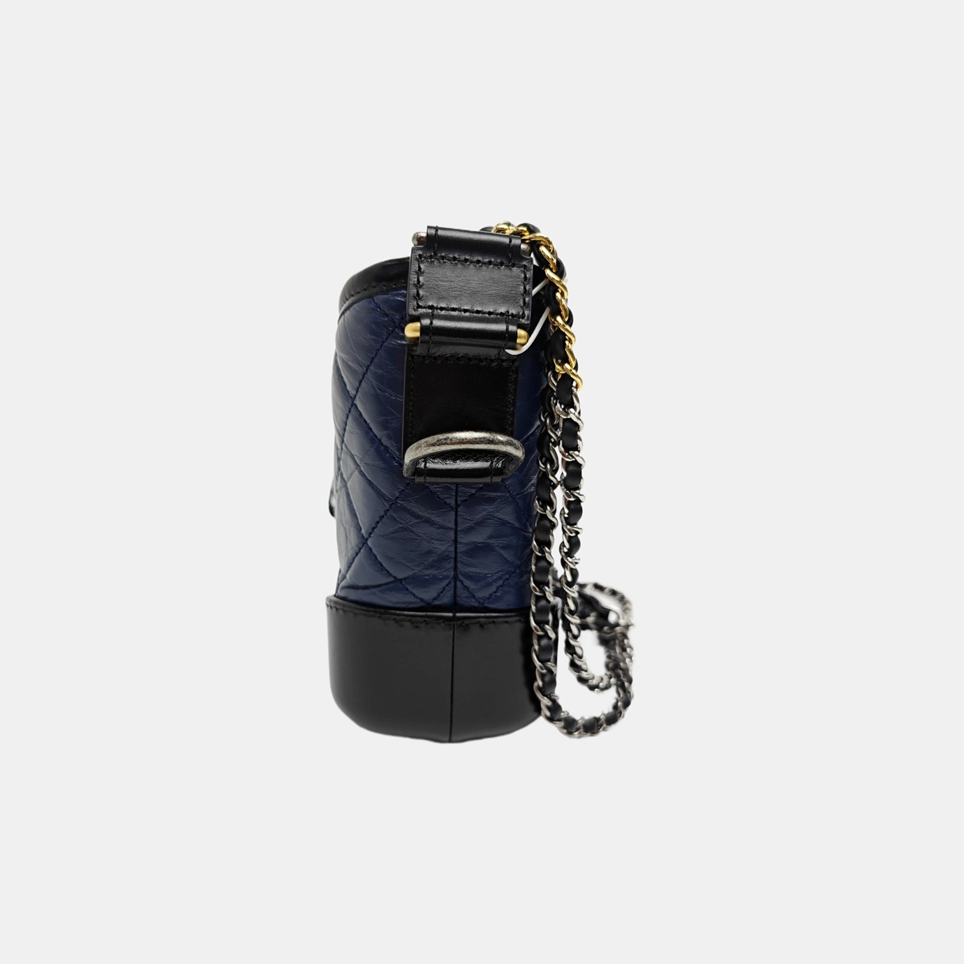 GABRIELLE Small Quilted Calfskin Blue