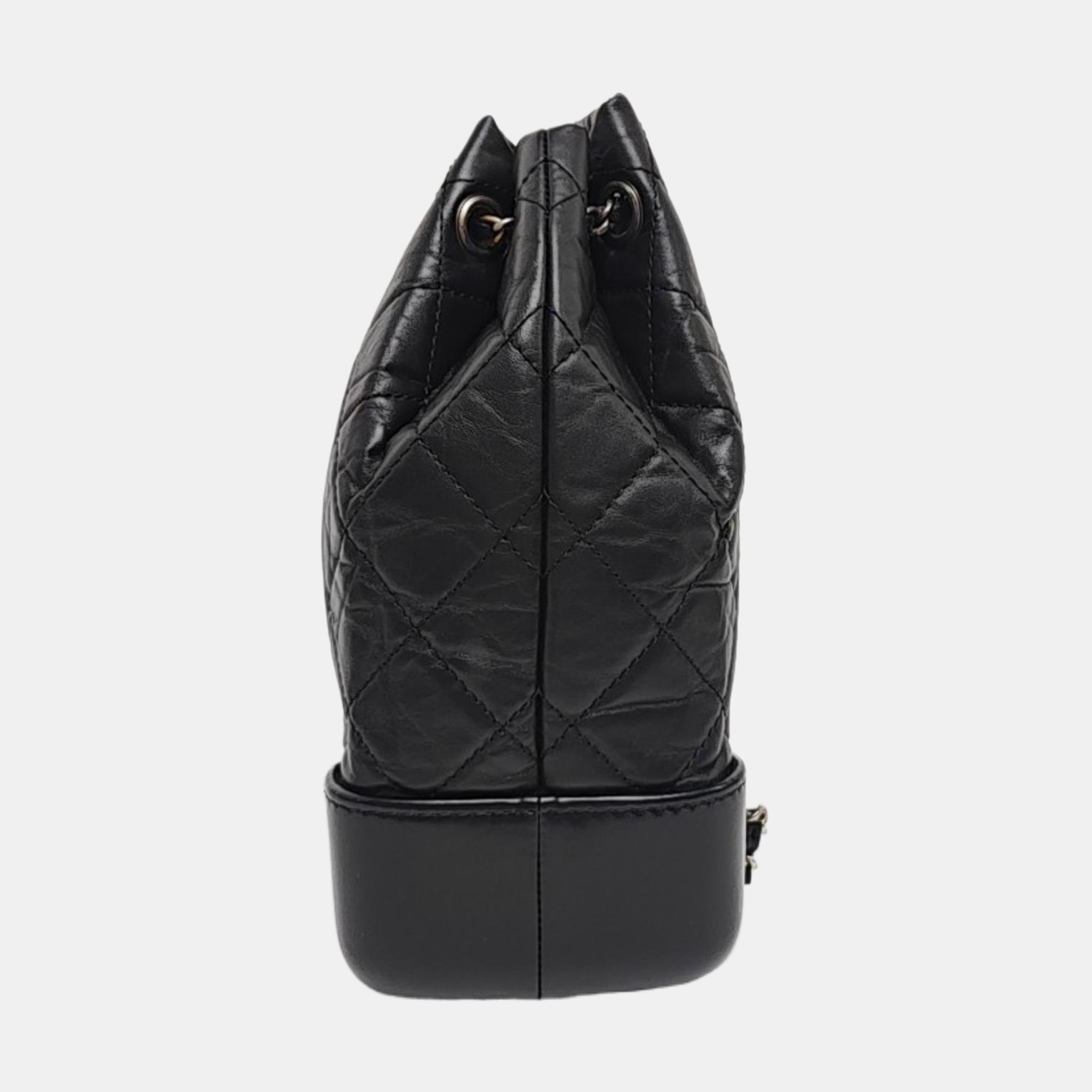 GABRIELLE Small Quilted Calfskin Black