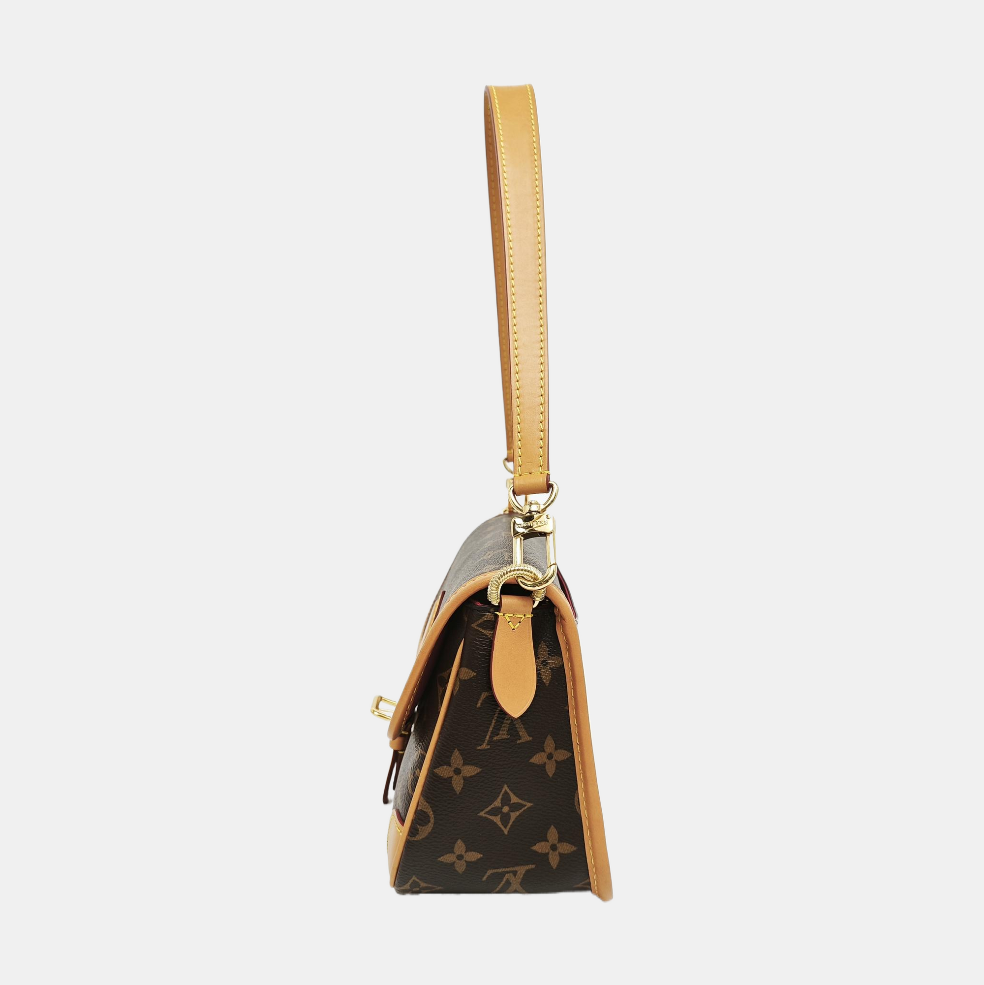 DIANE Monogram Coated Canvas Brown