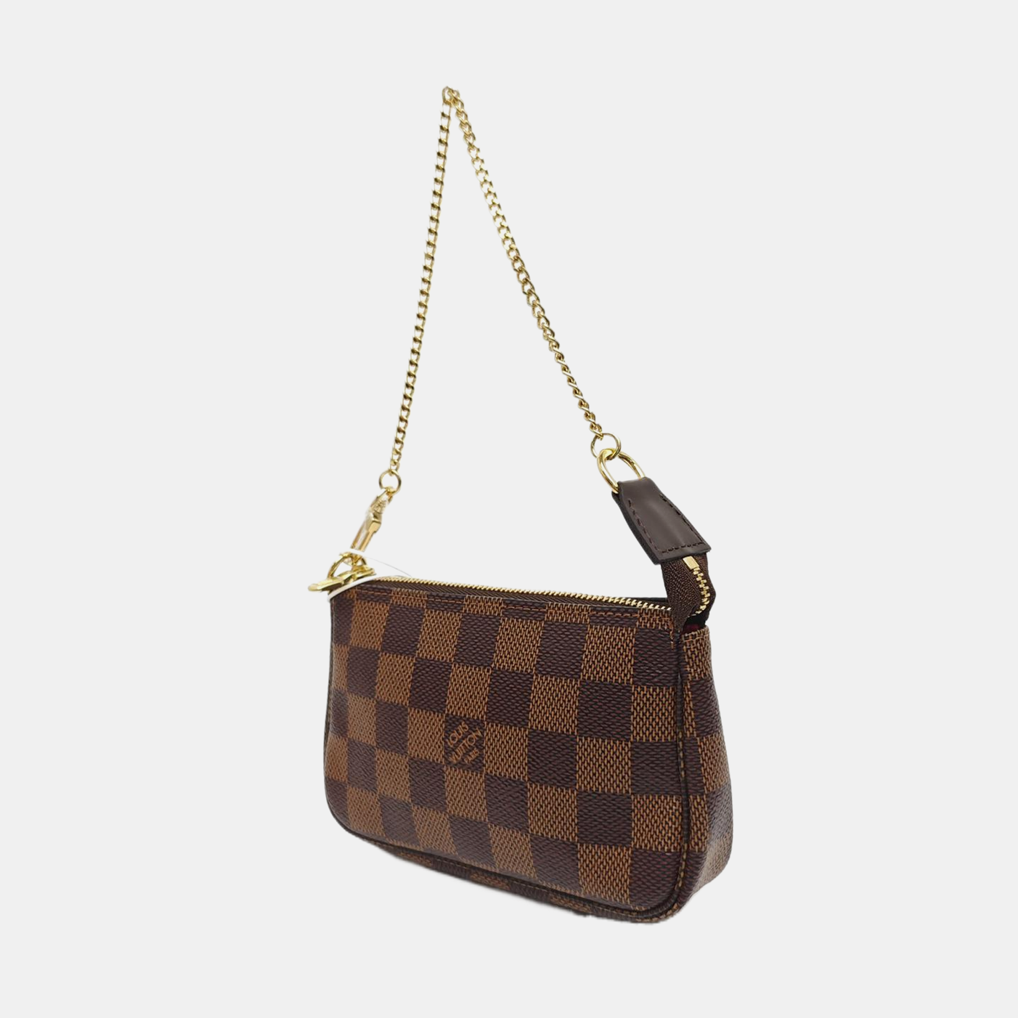 ACCESSOIRES Mini Damier Ebene Coated Canvas Brown