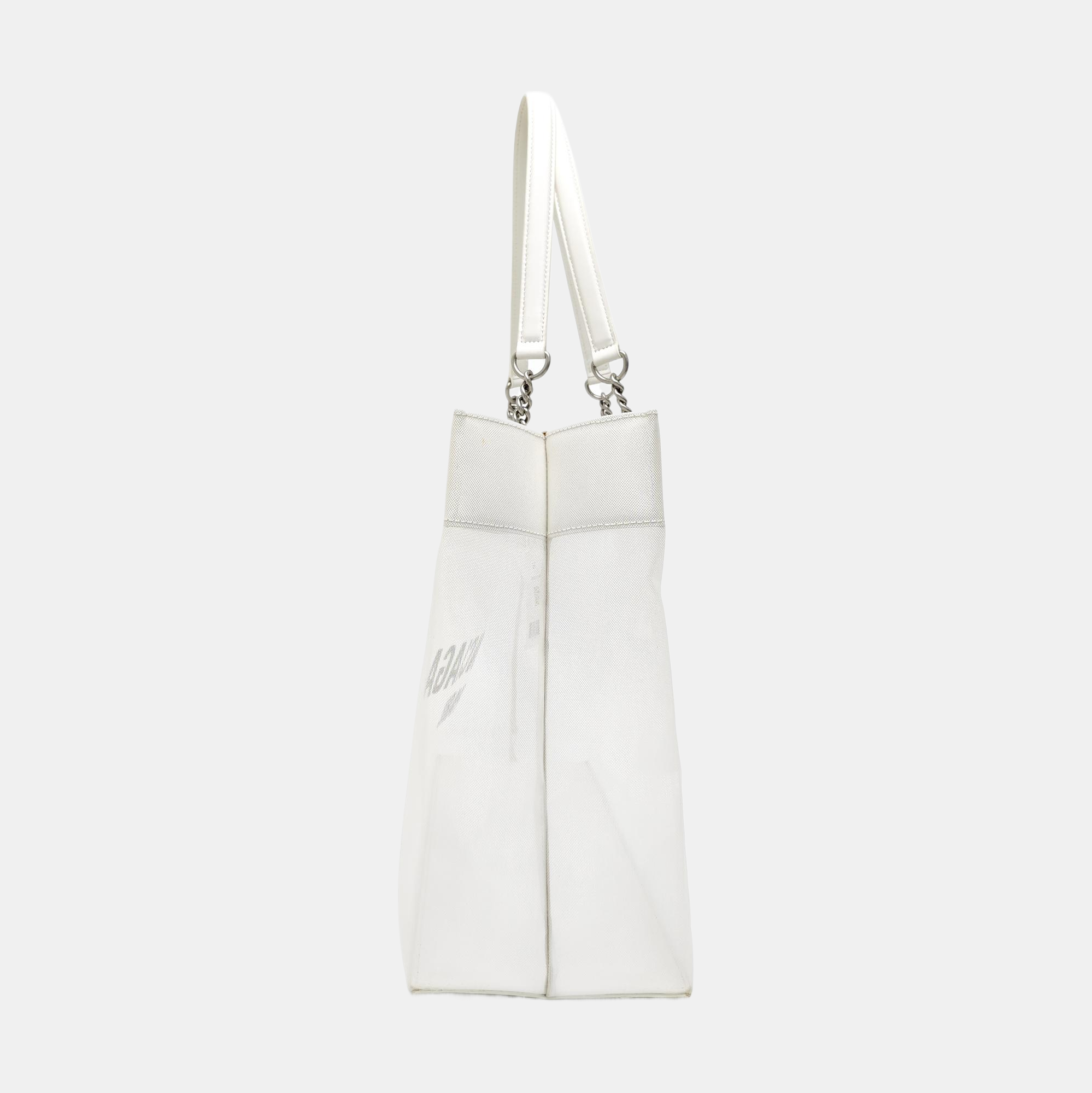 Lambskin Shoulder Bag Large White