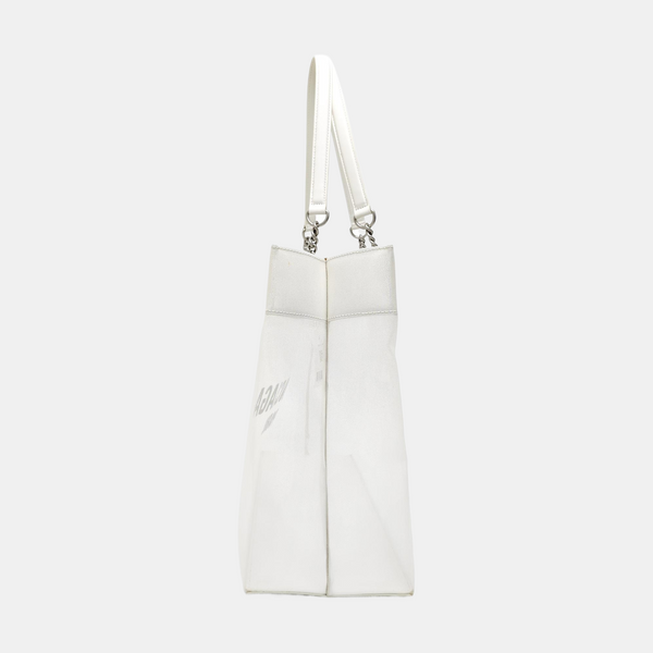 Lambskin Shoulder Bag Large White