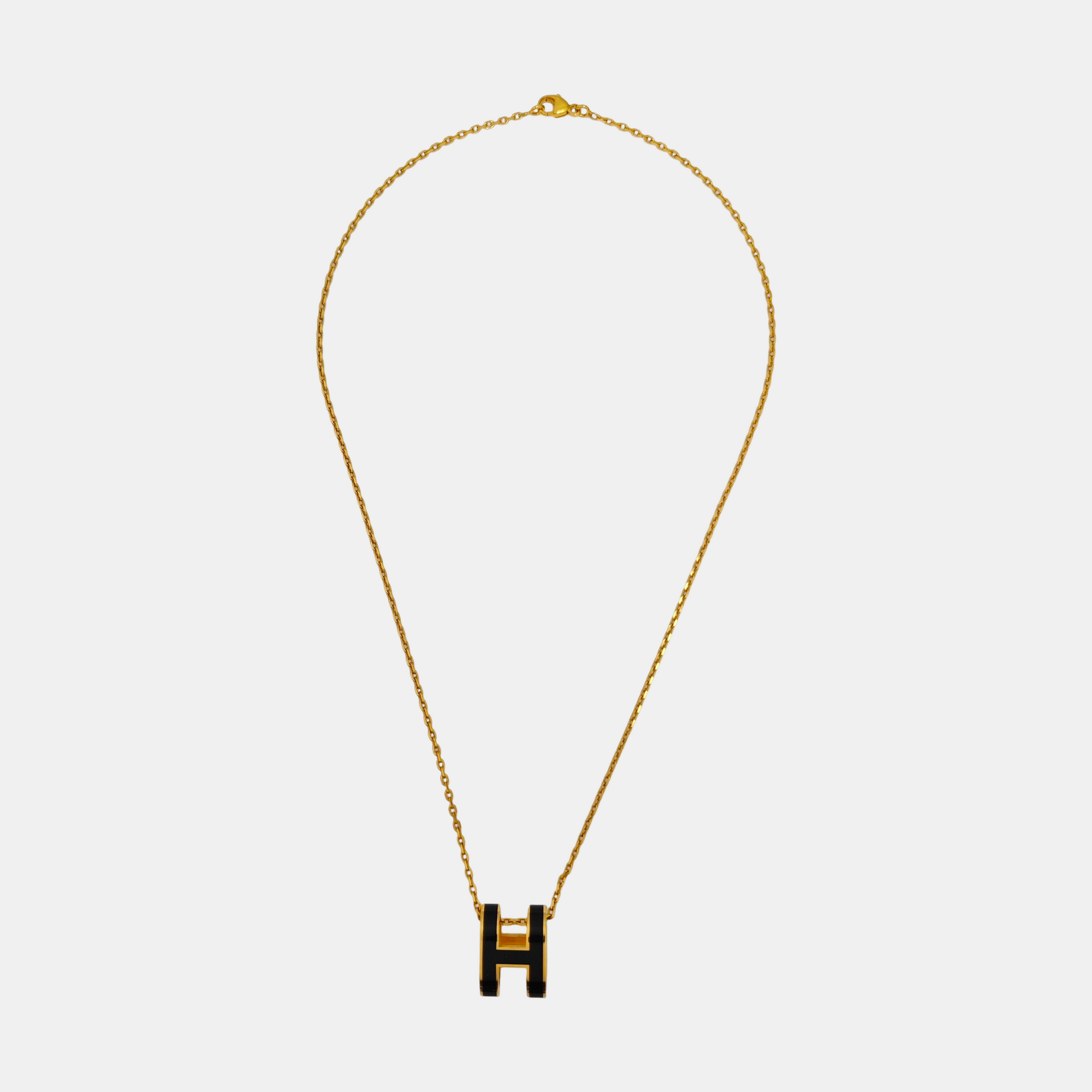 Pop H Metal Gold Necklace