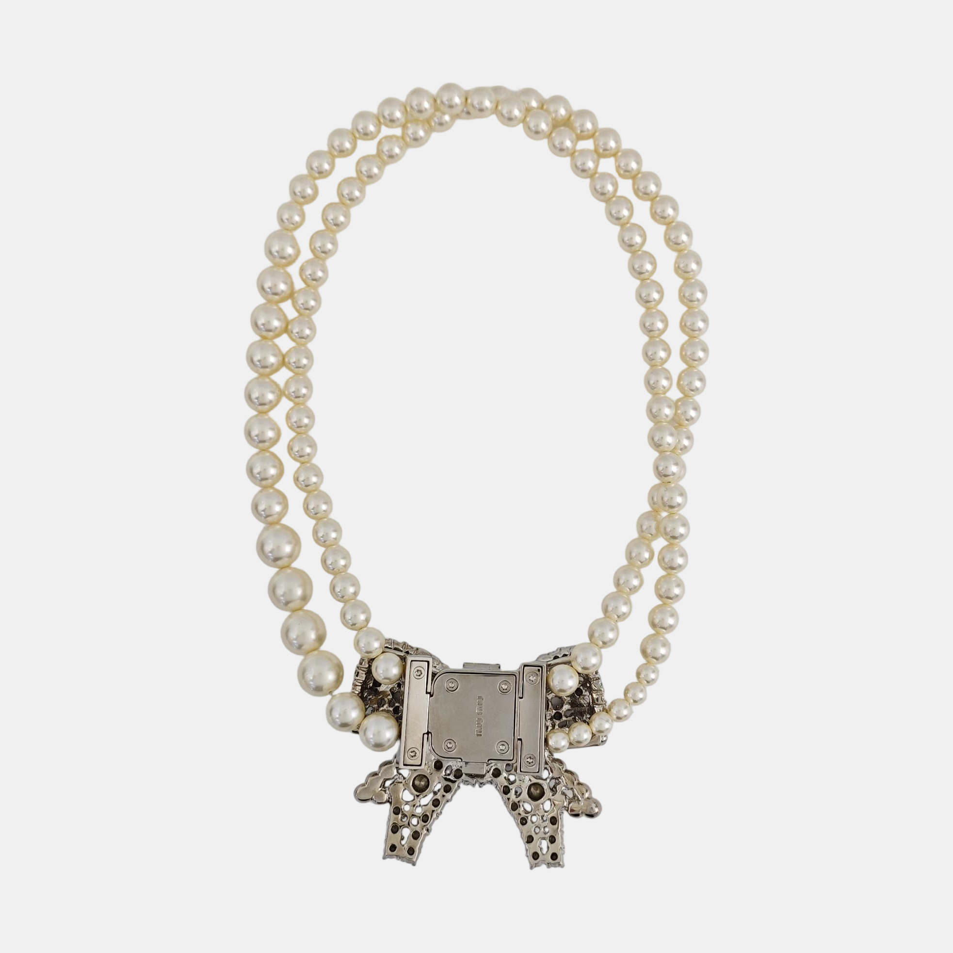 Faux Pearl White Necklace