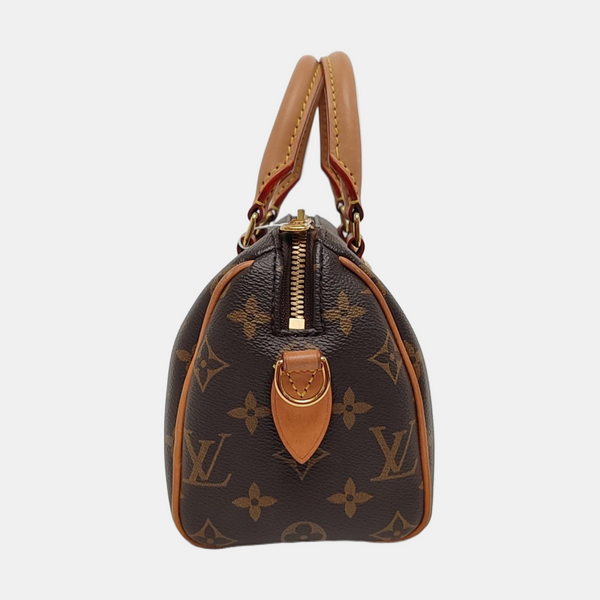 SPEEDY 20 Monogram Coated Canvas Brown