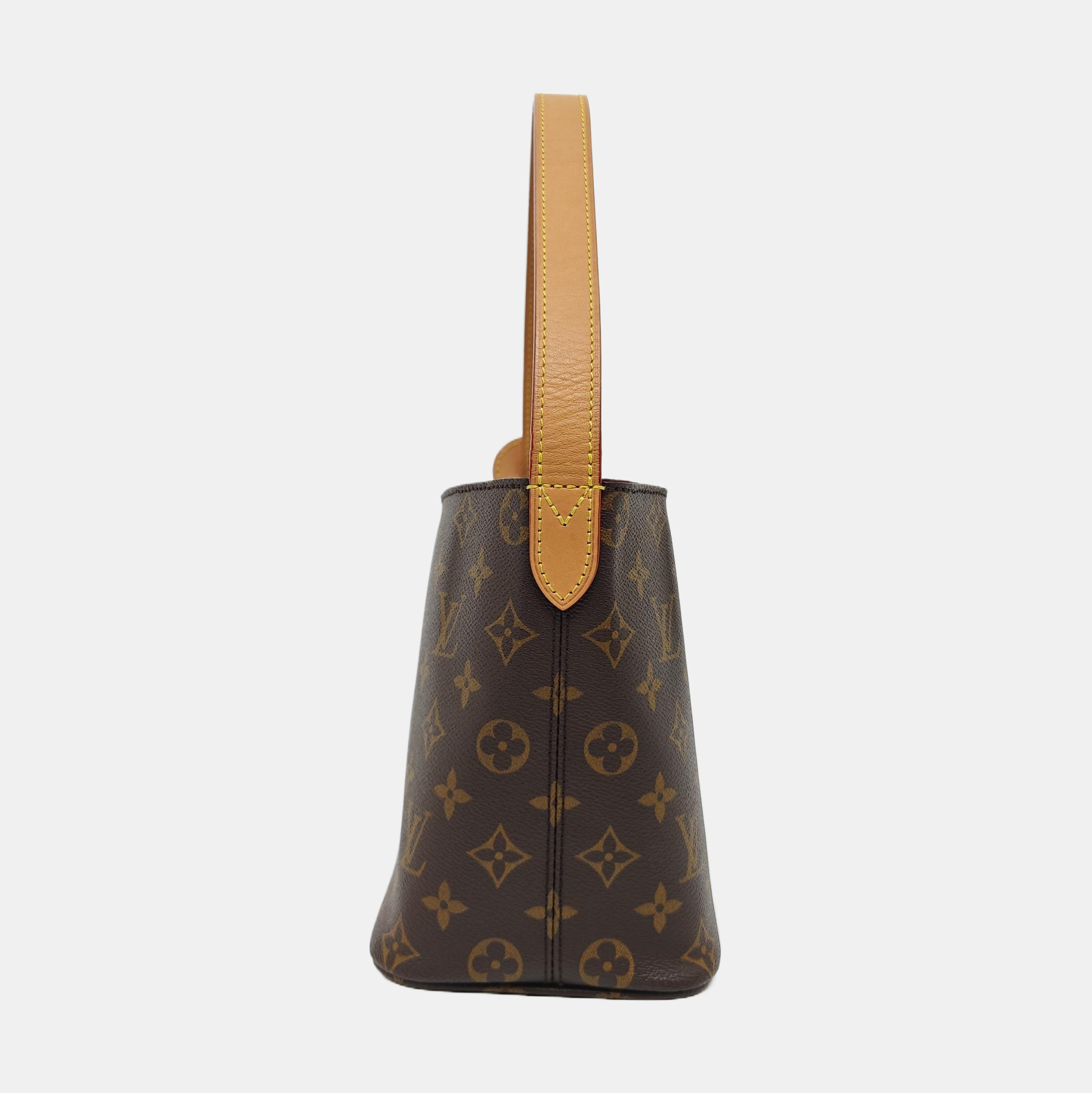 ALL IN BB Monogram Coated Canvas Brown