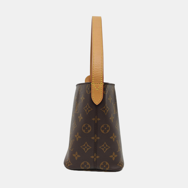 ALL IN BB Monogram Coated Canvas Brown