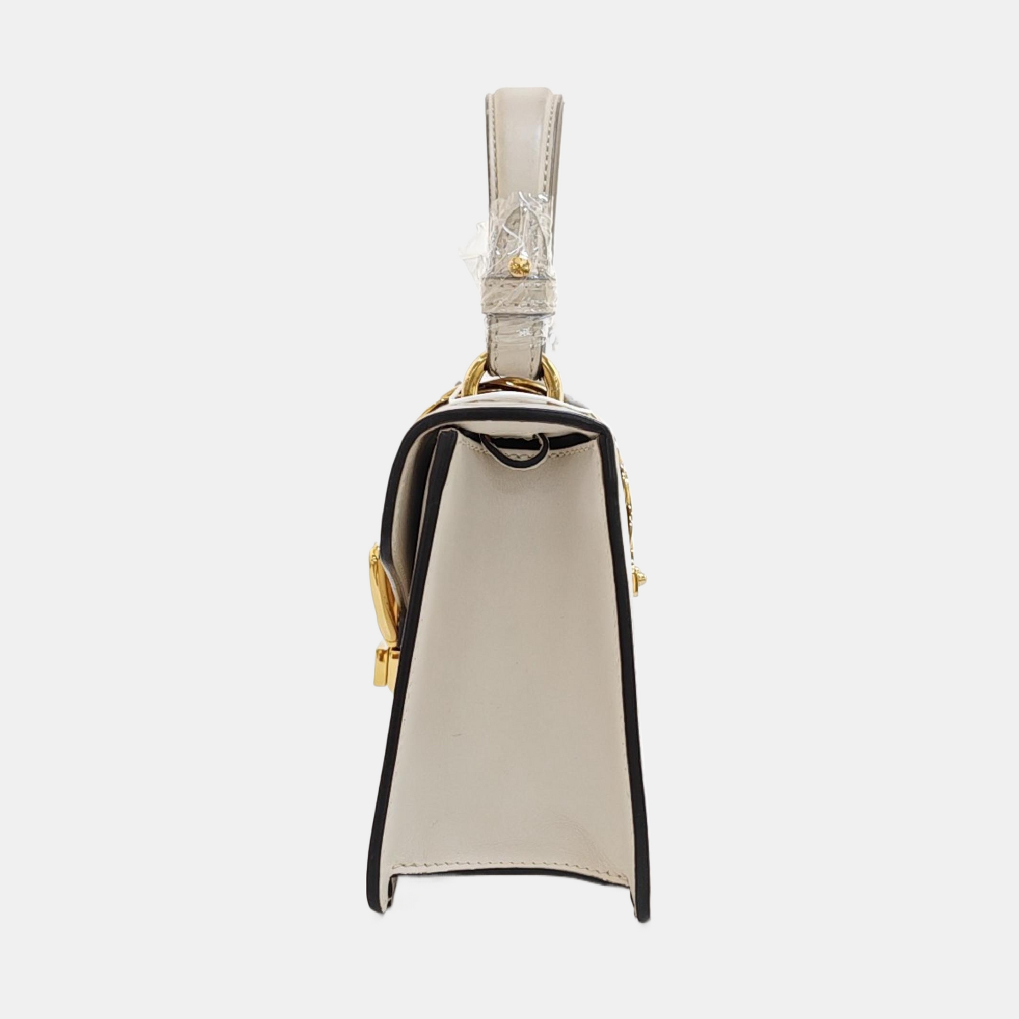 Sylvie Mini Calfskin White