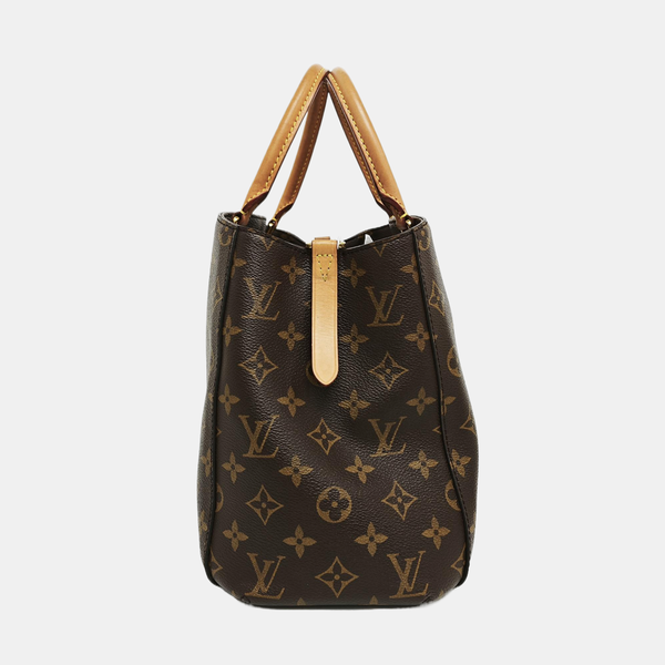 MONTAIGNE Monogram Coated Canvas Brown
