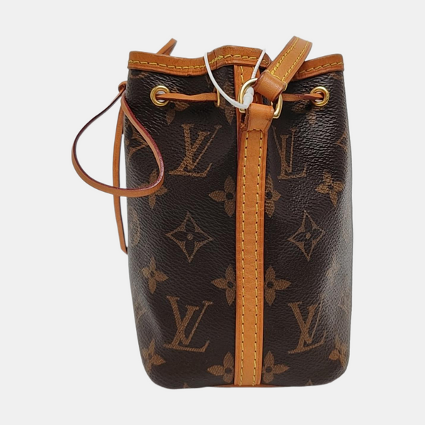 NÉONOÉ Nano Monogram Coated Canvas Brown