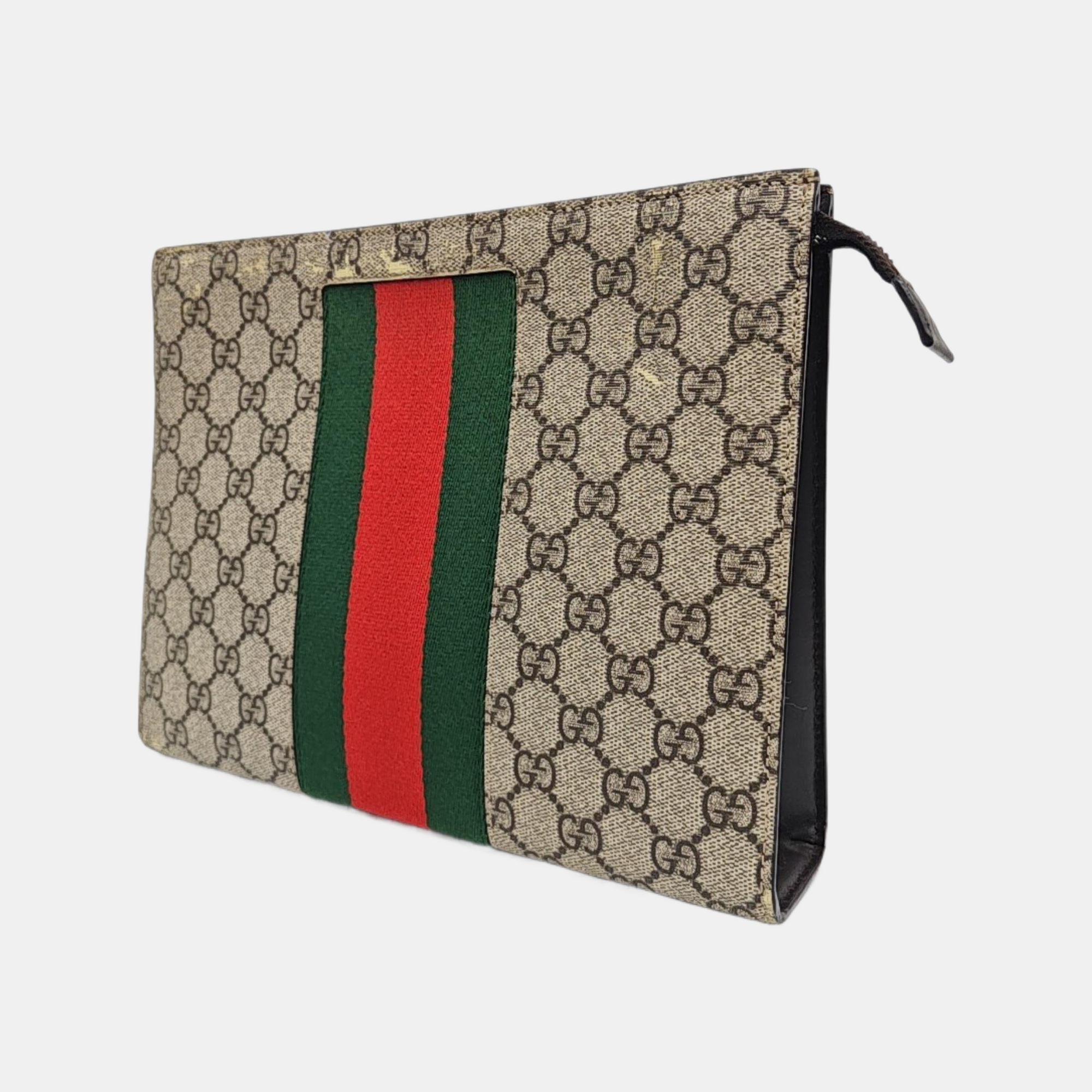 GG Supreme Monogram Coated Canvas Black