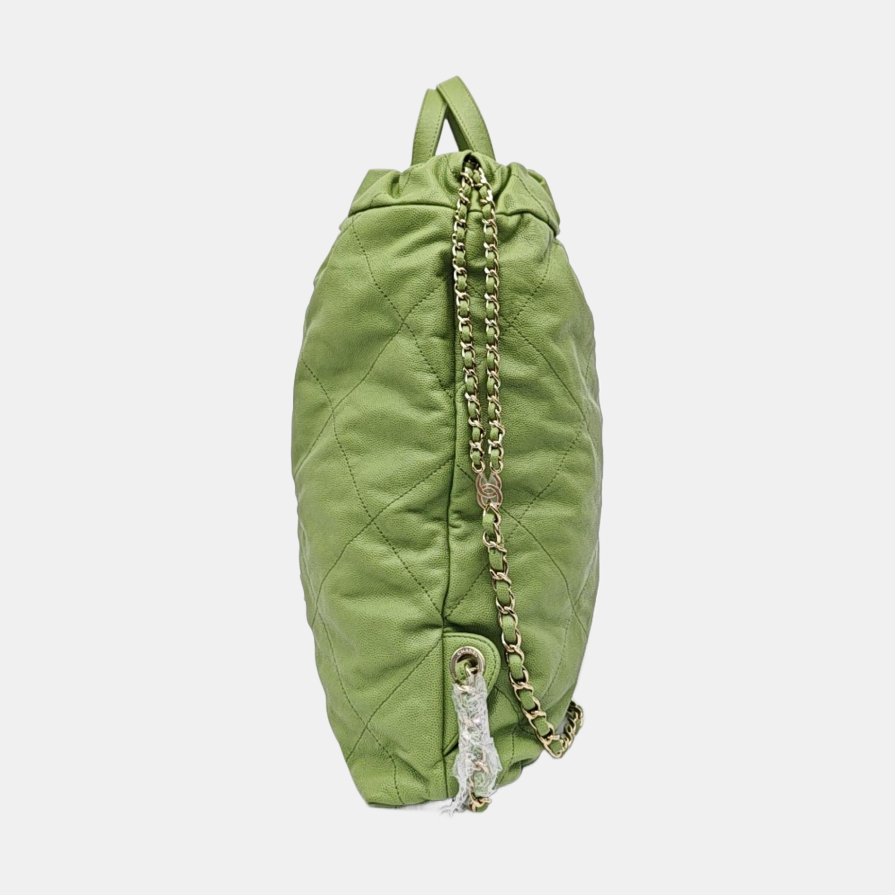 CHANEL 22 Small Quilted Calfskin Green