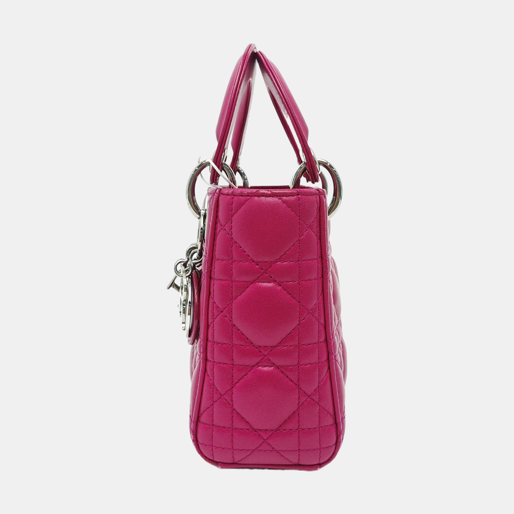 Lady Dior Mini Cannage Lambskin Red