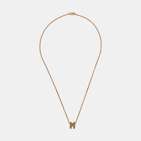 Pop H Metal Rose Gold Necklace