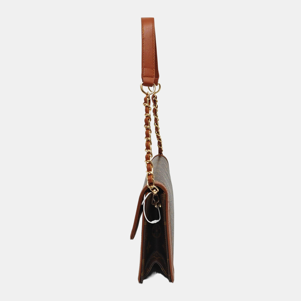 DAME Monogram Coated Canvas Brown