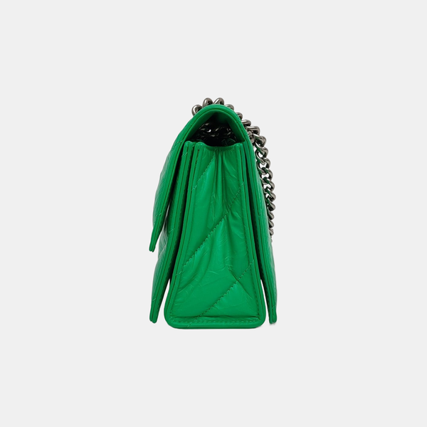 Crush Small Quilted Calfskin Green
