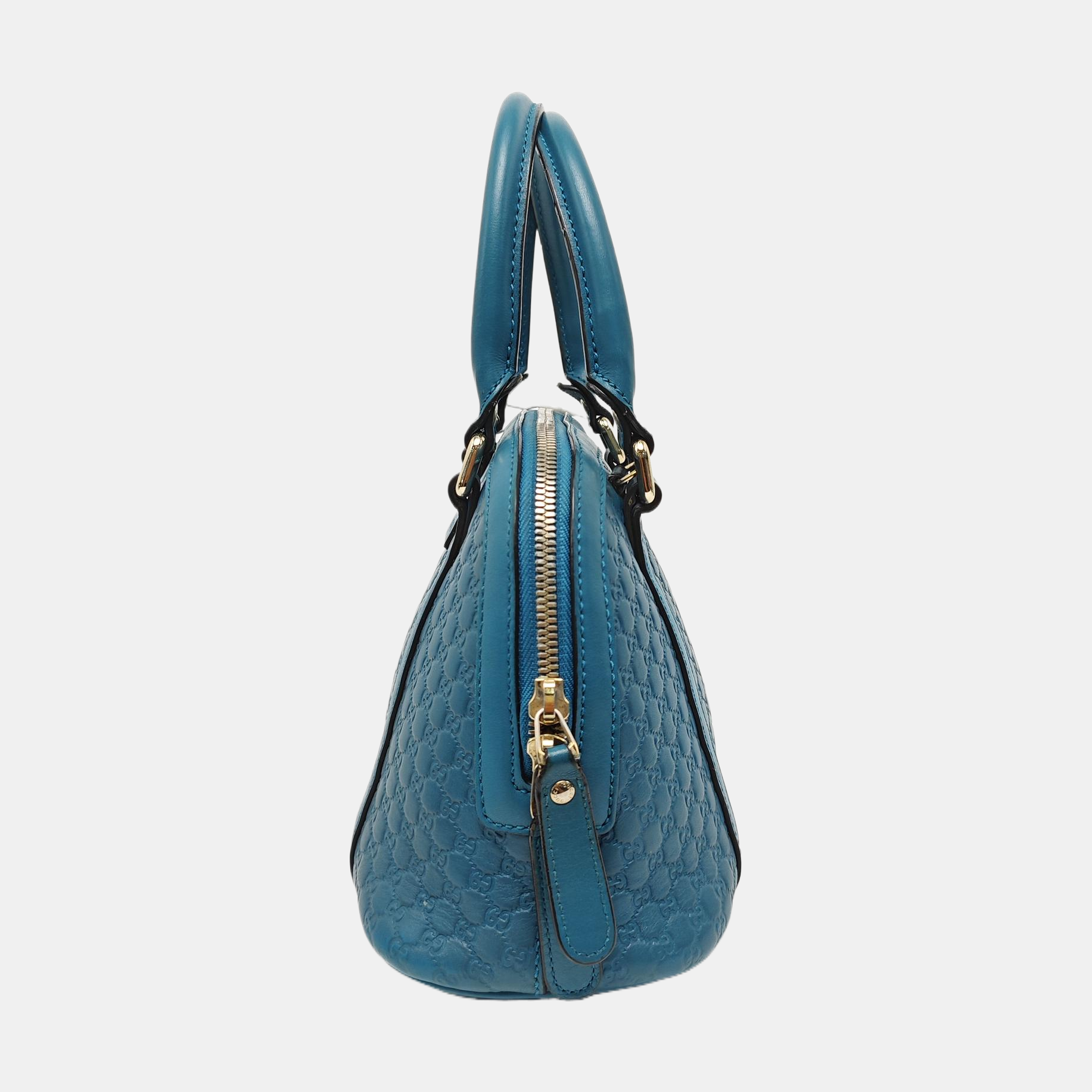Microguccissima Monogram Calfskin Blue