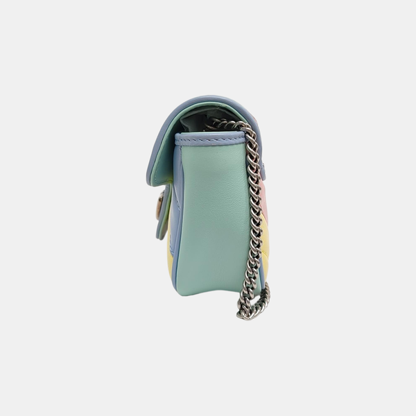 GG Marmont Mini Quilted Calfskin Multicolor