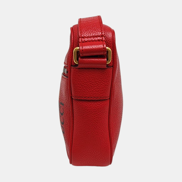 Print Calfskin Red