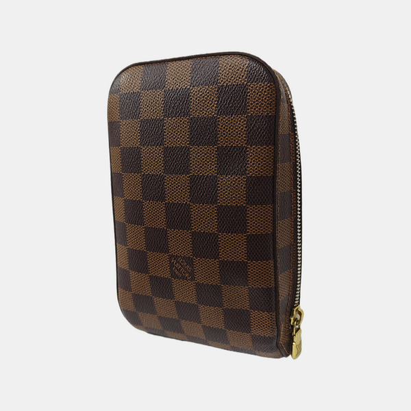 GÉRONIMOS Damier Ebene Coated Canvas Brown