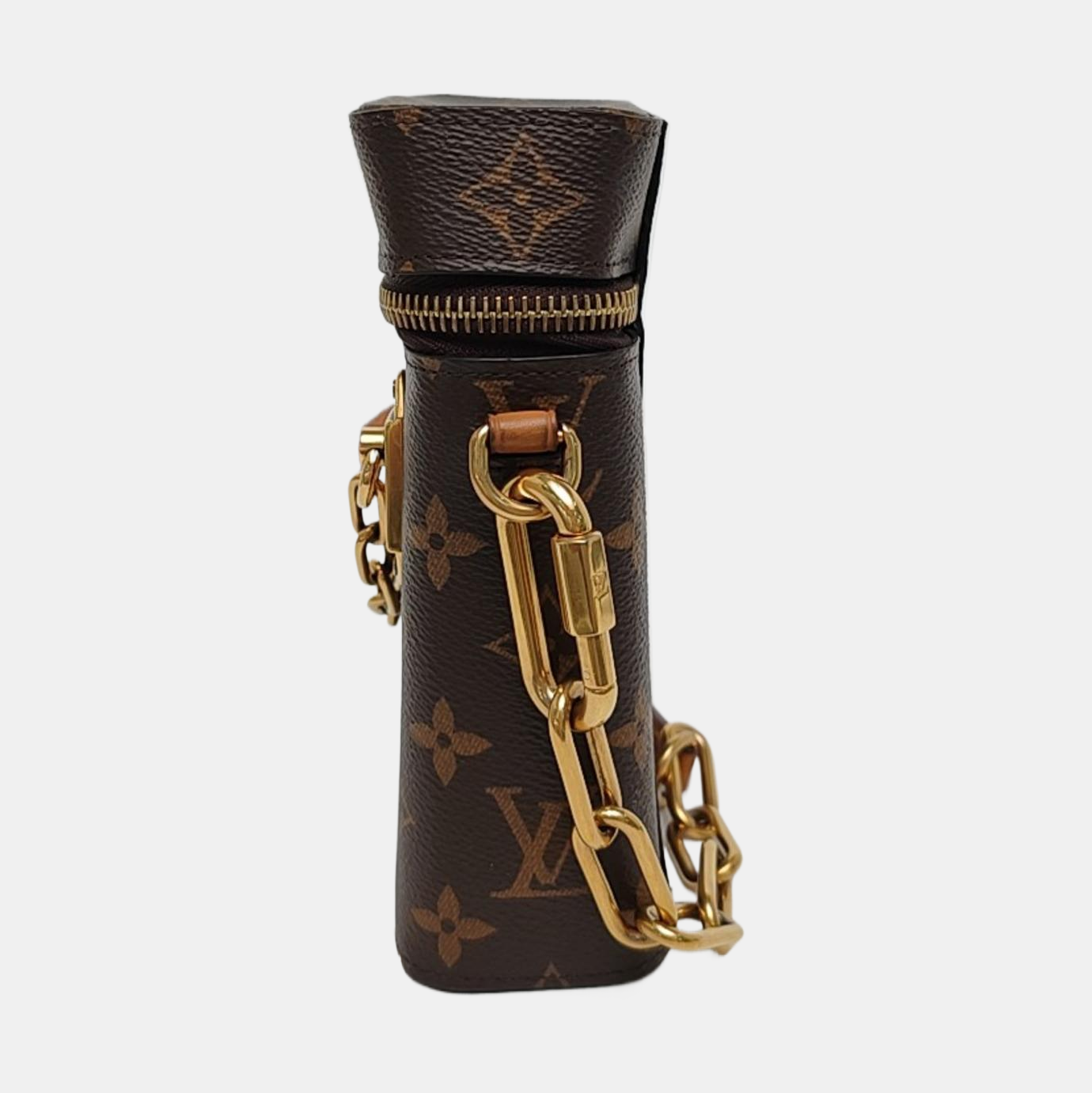 PHONE BOX Monogram Coated Canvas Brown