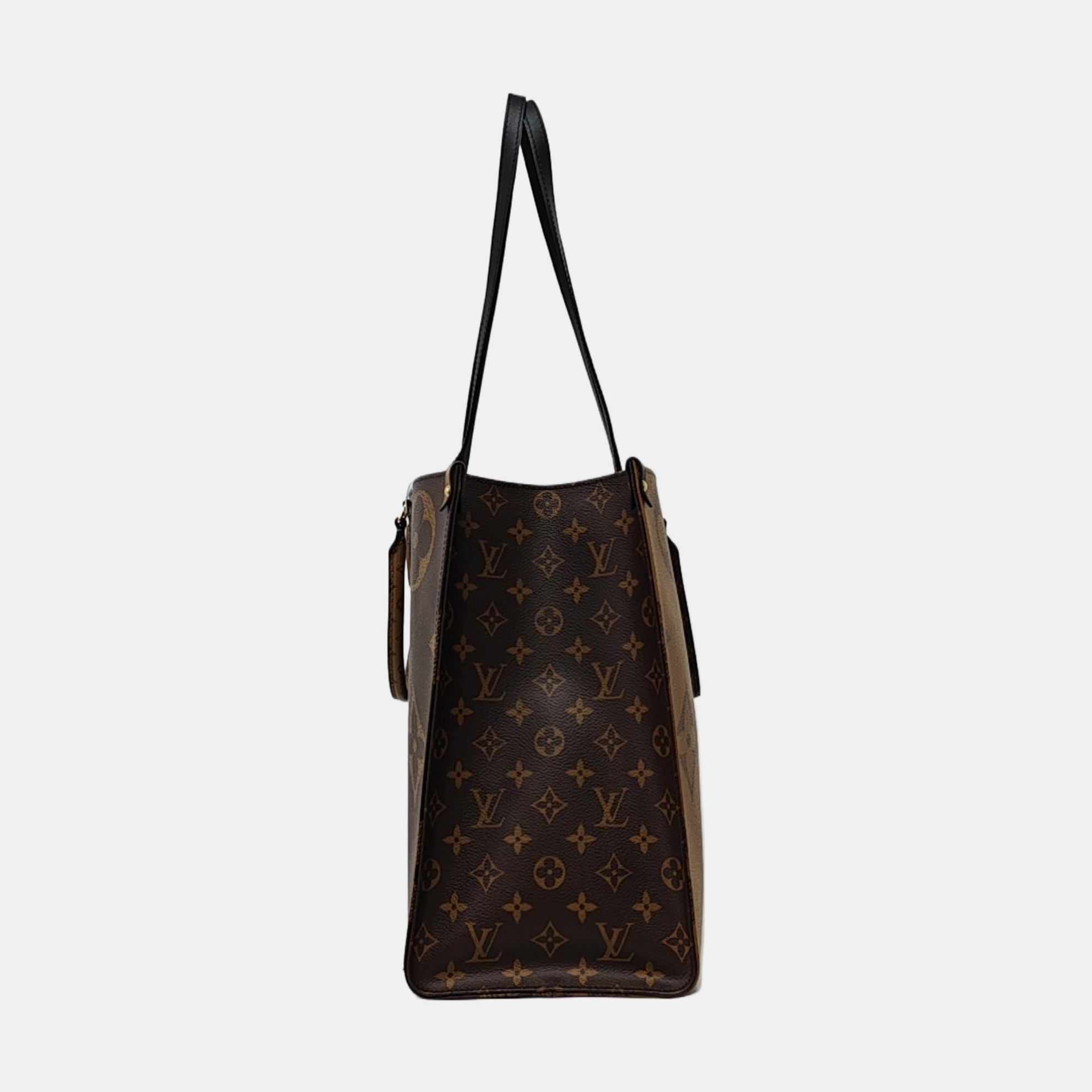 Authenticated pre-owned  ONTHEGO Monogram Coated Canvas Brown - Tote Bag at Looply