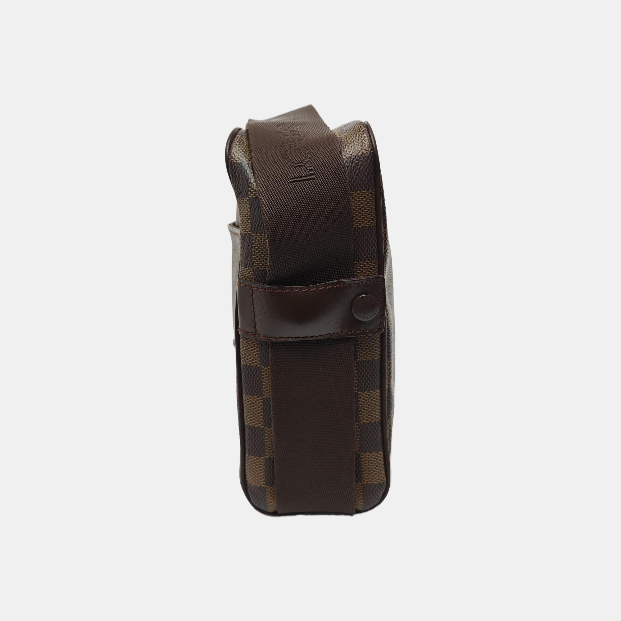 OLAV PM Damier Ebene Coated Canvas Brown