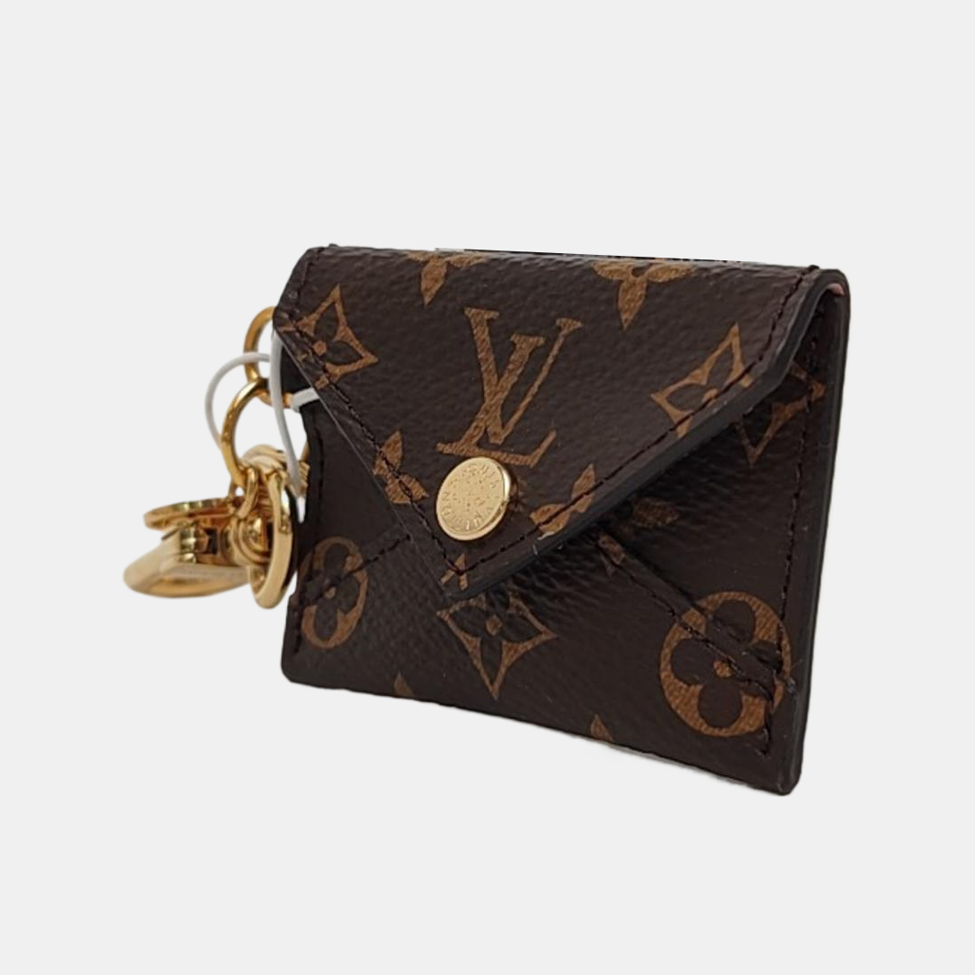 Monogram Coated Canvas Key Pouch Brown