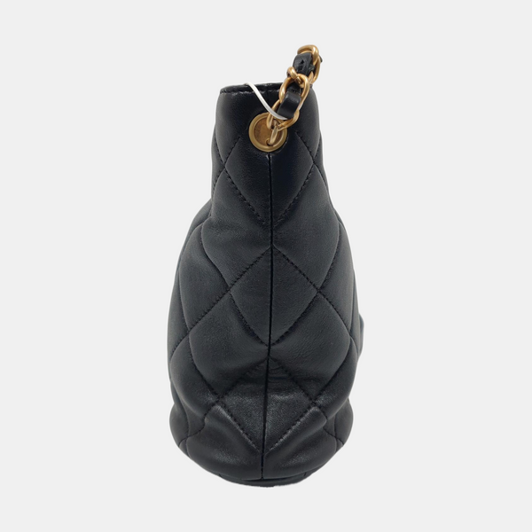 COCO LOVE Quilted Lambskin Black