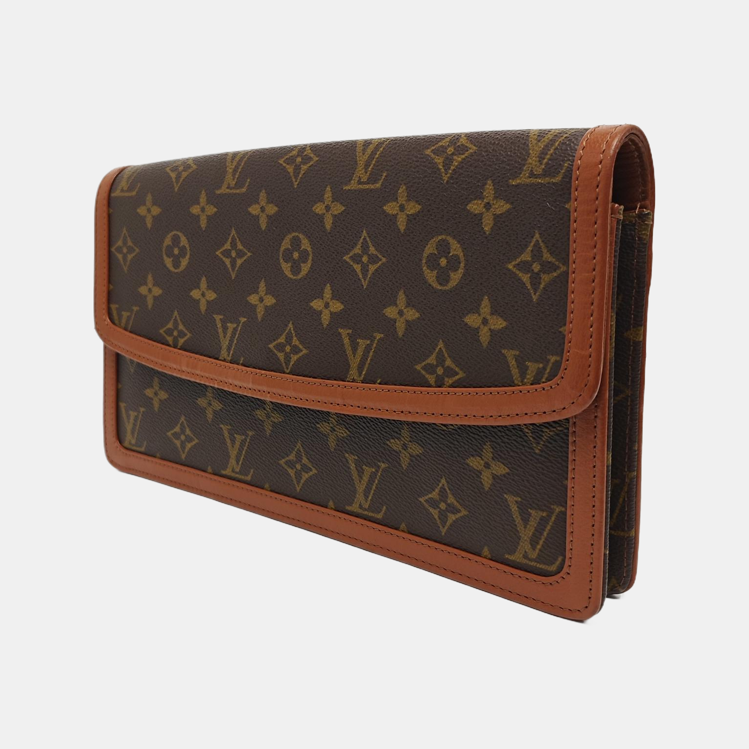 DAME GM Monogram Coated Canvas Brown