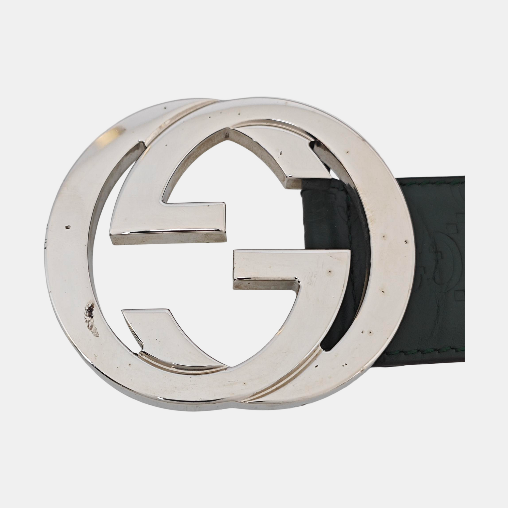 Leather Belt Green