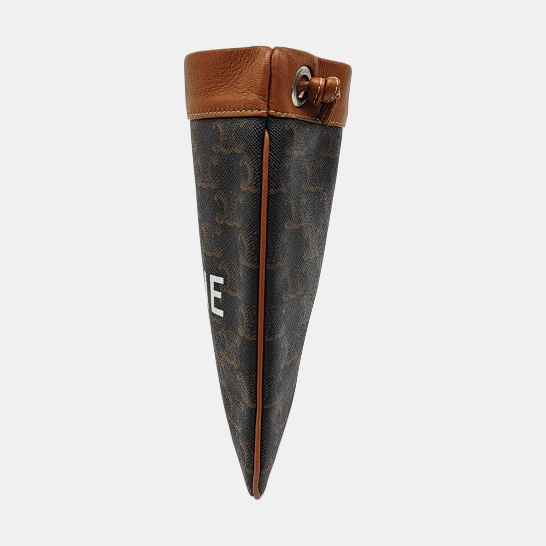 TRIOMPHE Small Coated Canvas Brown