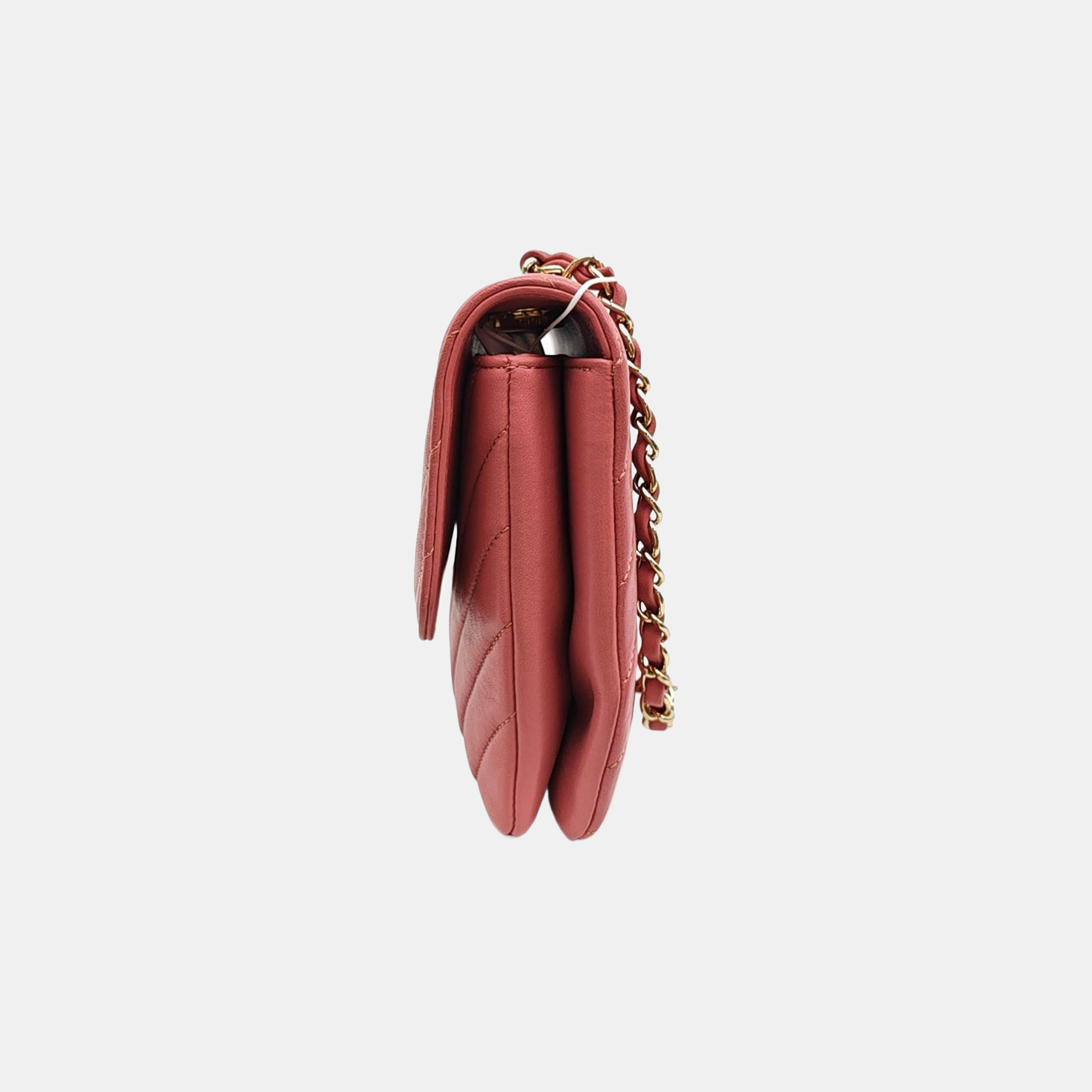 TRENDY CC Chevron Lambskin Pink